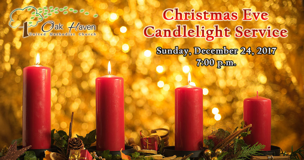 Christmas Eve Candlelight Service: Sunday, December 24, 2017